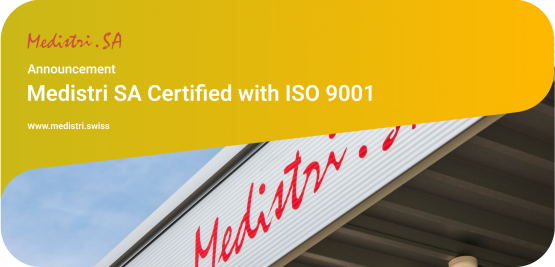 Medistri SA Certified with ISO 9001