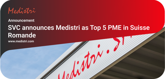SVC announces Medistri as Top 5 PME in Suisse Romande