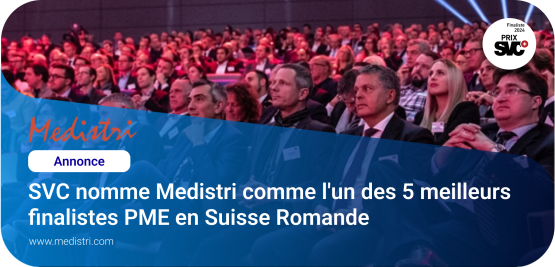 SVC annonce Medistri comme l'une des 5 meilleures PME en Suisse Romande